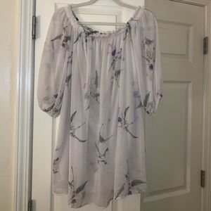 Off the shoulder Vestique mini dress